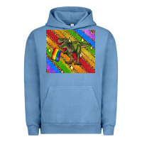 Pigment Pebble Blue lgbtq dinosaur t rex tumbler Urban Hoodie - Artiststas