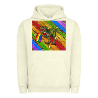 Pigment Pistachio lgbtq dinosaur t rex tumbler Urban Hoodie - Artiststas