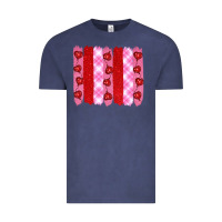 Vintage Denim valentine's day brushstrokes Vintage Tee - RanaPortraitStore