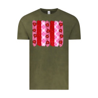 Vintage Olive valentine's day brushstrokes Vintage Tee - RanaPortraitStore