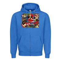 True Royal 4th of july american flagcowhide  leopard backgrou Zipper Hoodie - FaDigitalArtStudio