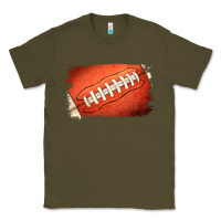 Army Green Football Brushstroke Classic Tee - RanaPortraitStore