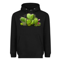 Black Desert Prickly Pear Cactus Heavyweight Hoodie - LillyAllenDesigns