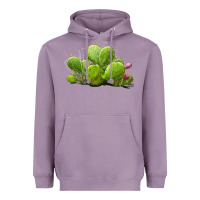 Lavender Desert Prickly Pear Cactus Heavyweight Hoodie - LillyAllenDesigns