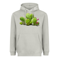 Moon Dust Desert Prickly Pear Cactus Heavyweight Hoodie - LillyAllenDesigns