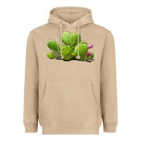 Mushroom Desert Prickly Pear Cactus Heavyweight Hoodie - LillyAllenDesigns