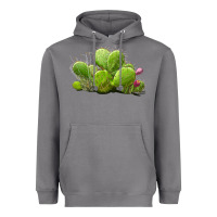 Storm Desert Prickly Pear Cactus Heavyweight Hoodie - LillyAllenDesigns