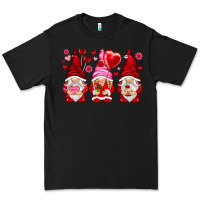 Black valentines day gnomies with heart balloon Premium Tee - NancyCooperArtShop