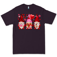 Plum valentines day gnomies with heart balloon Premium Tee - NancyCooperArtShop