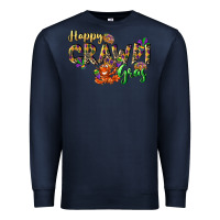 Navy Happy crawdi Gras Premium Sweatshirt - LillyAllenDesigns
