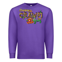Purple Happy crawdi Gras Premium Sweatshirt - LillyAllenDesigns