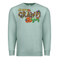 Seafoam Happy crawdi Gras Premium Sweatshirt - LillyAllenDesigns