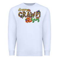 White Happy crawdi Gras Premium Sweatshirt - LillyAllenDesigns