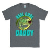 Charcoal Heather reel cool daddy Classic Tee - Jasminsmagicworld