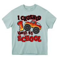 Arona i crushed 100 days of school monster truck Heavy Core Tee - MaliasSmallBusiness