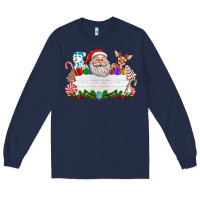Navy custom name christmas Long Sleeve Tee - texasbilliewilder