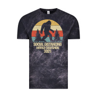Cloud Black Bigfoot Social Distancing World Champion Vintage Tee - Bettercallsaul