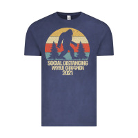 Vintage Denim Bigfoot Social Distancing World Champion Vintage Tee - Bettercallsaul