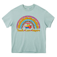 Arona back to school rainbow teach love inspire Heavy Core Tee - AdoDesignShop