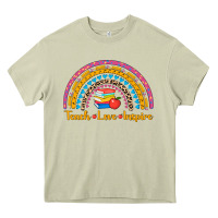 Mossy back to school rainbow teach love inspire Heavy Core Tee - AdoDesignShop