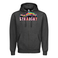 Charcoal Heather i cant ever think straight Zipper Hoodie - FaDigitalArtStudio