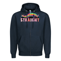 Navy i cant ever think straight Zipper Hoodie - FaDigitalArtStudio