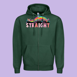 I Cant Ever Think Straight Zipper Hoodie Designed By Fadigitalartstudio