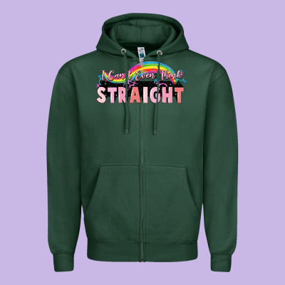 I Cant Ever Think Straight Zipper Hoodie Designed By Fadigitalartstudio