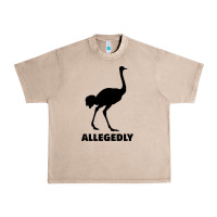 French Oak ALLEGEDLY FUNNY OSTRICH Urban Heavy Tee - Bettercallsaul