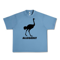Pebble Blue ALLEGEDLY FUNNY OSTRICH Urban Heavy Tee - Bettercallsaul
