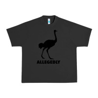 Pigment Black ALLEGEDLY FUNNY OSTRICH Urban Heavy Tee - Bettercallsaul