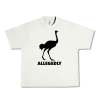 Pistachio ALLEGEDLY FUNNY OSTRICH Urban Heavy Tee - Bettercallsaul