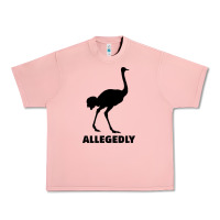 Salmon ALLEGEDLY FUNNY OSTRICH Urban Heavy Tee - Bettercallsaul