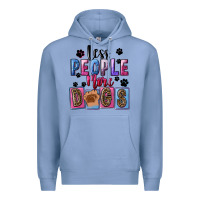 Colony Blue Less people more dogs Mother's Day Premium Hoodie - FaDigitalArtStudio
