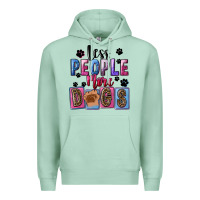 Seafoam Less people more dogs Mother's Day Premium Hoodie - FaDigitalArtStudio