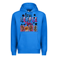 True Royal Less people more dogs Mother's Day Premium Hoodie - FaDigitalArtStudio