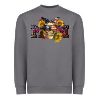 Storm american mom skull Heavyweight Sweatshirt - CowGirlArtShop