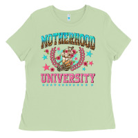 Matcha motherhood university with coffee Ladies Tee - NancyCooperArtShop