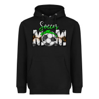 Black Soccer Mom Heavyweight Hoodie - CowhideDigitalArt