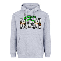 Heather Grey Soccer Mom Heavyweight Hoodie - CowhideDigitalArt