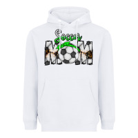 White Soccer Mom Heavyweight Hoodie - CowhideDigitalArt