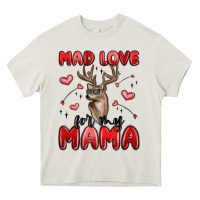 Cream mad love for my mama Heavy Core Tee - MaliasSmallBusiness