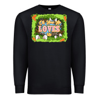 Black Oh how he loves us Easter Day Premium Sweatshirt - LillyAllenDesigns