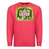 Cardinal Oh how he loves us Easter Day Premium Sweatshirt - LillyAllenDesigns