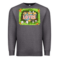 Charcoal Heather Oh how he loves us Easter Day Premium Sweatshirt - LillyAllenDesigns