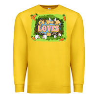 Lemon Oh how he loves us Easter Day Premium Sweatshirt - LillyAllenDesigns