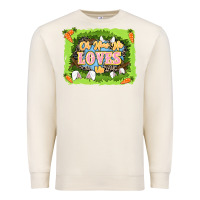 Sandshell Oh how he loves us Easter Day Premium Sweatshirt - LillyAllenDesigns
