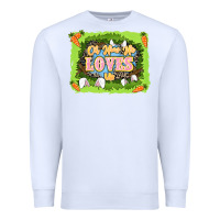 White Oh how he loves us Easter Day Premium Sweatshirt - LillyAllenDesigns