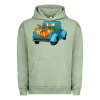 Pigment Oil Green fall truck Urban Hoodie - Artiststas
