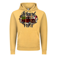 Vintage Mustard Blessed Mimi Christmas Truck Vintage Hoodie - Bettercallsaul